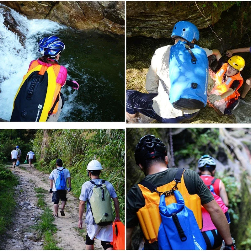 Sac rafting et snorkling