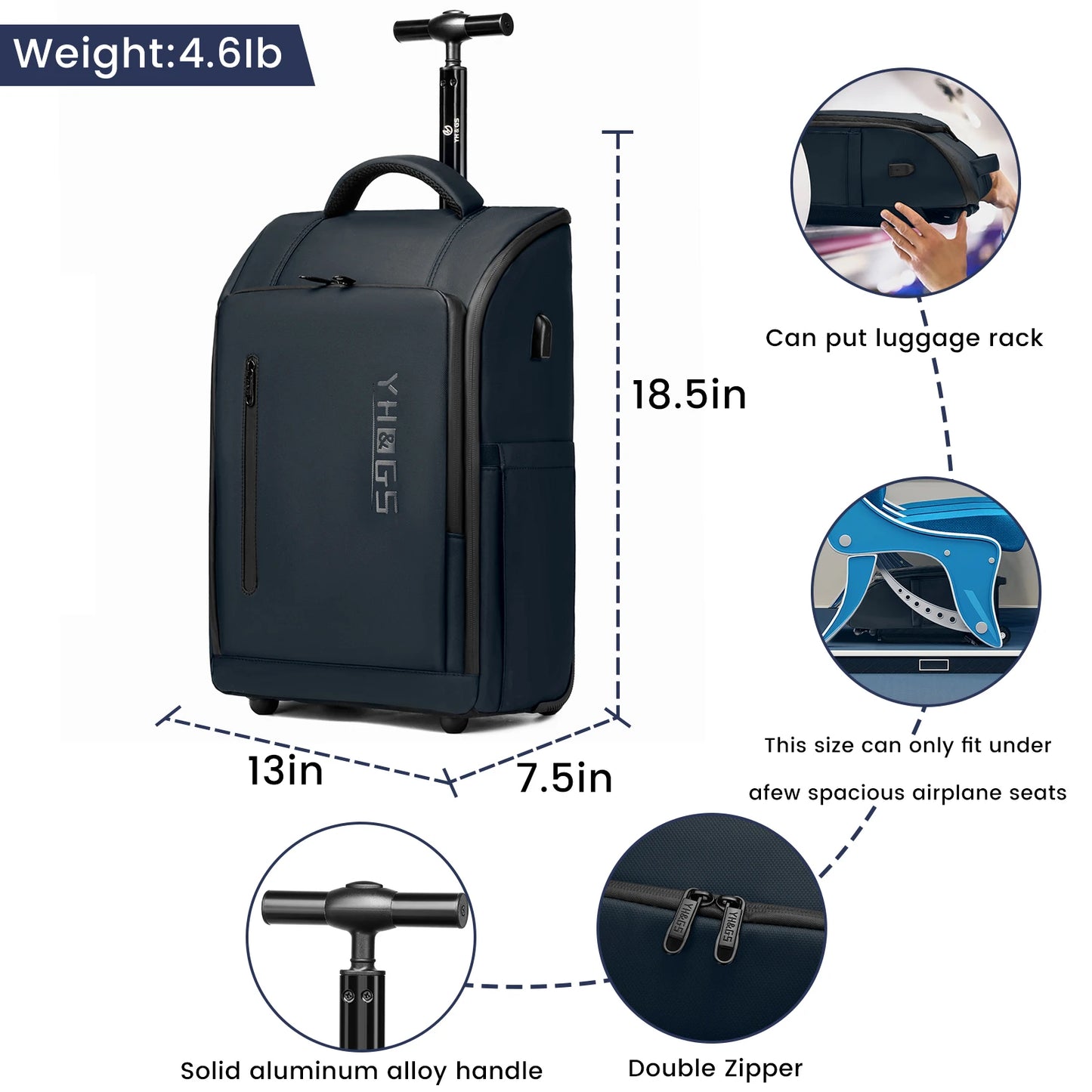 Sac de voyage a dos et roulette