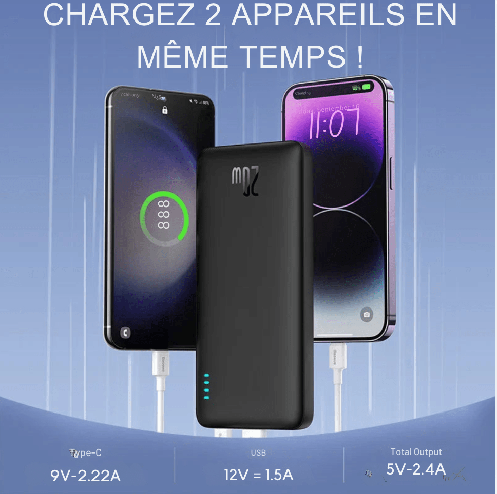 sac-voyages Batterie externe charge rapide