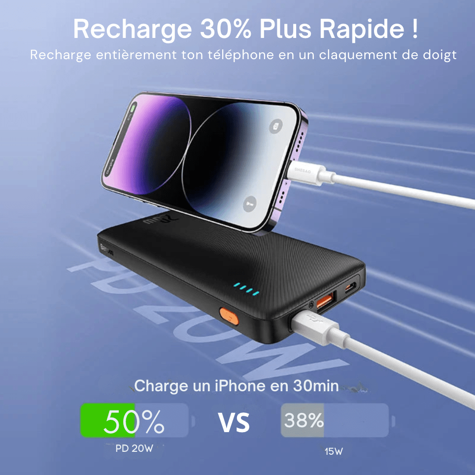 sac-voyages Batterie externe charge rapide