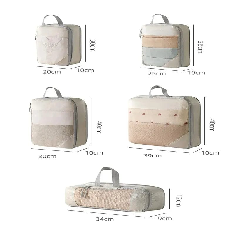 sac-voyages ORGANISATEUR 5 PIÈCES Organisateur de valise compressible