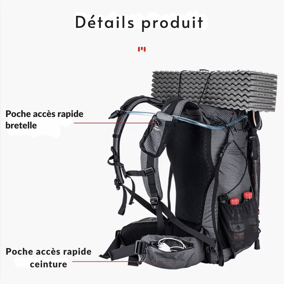 sac-voyages Sac à dos randonnée 60L