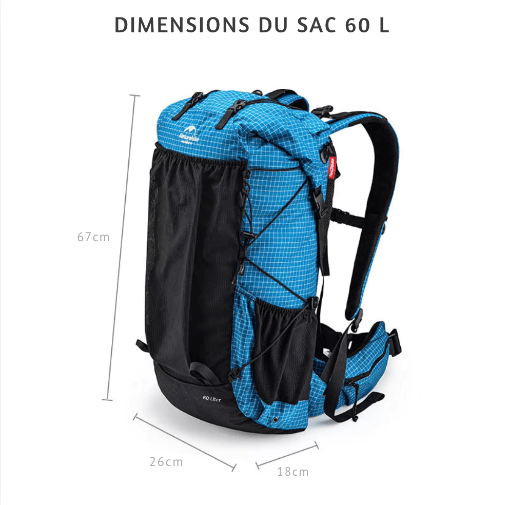 sac-voyages Sac à dos randonnée 60L