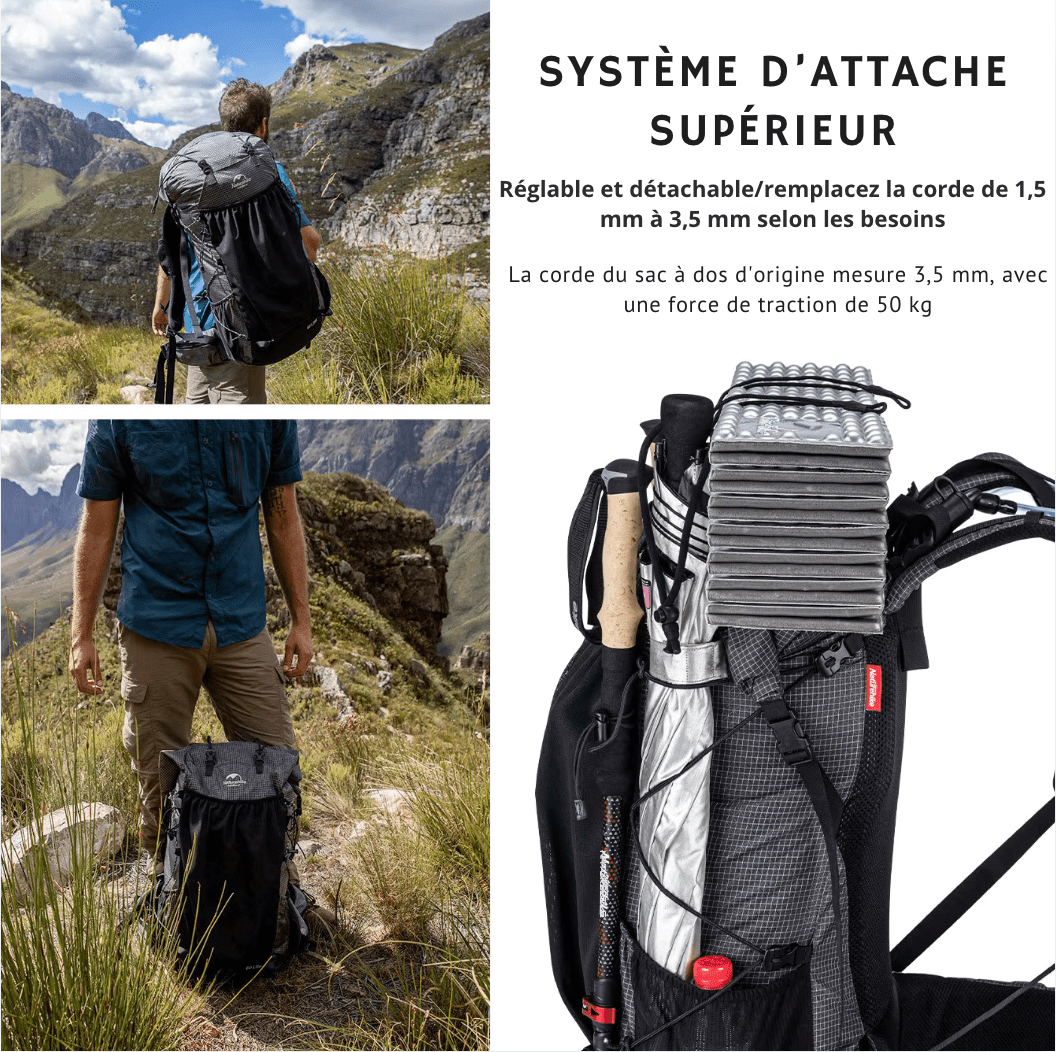 sac-voyages Sac à dos randonnée 60L