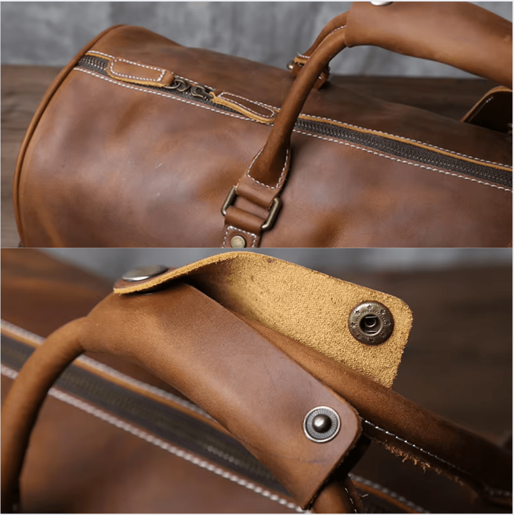 sac-voyages Sac de voyage en cuir vintage