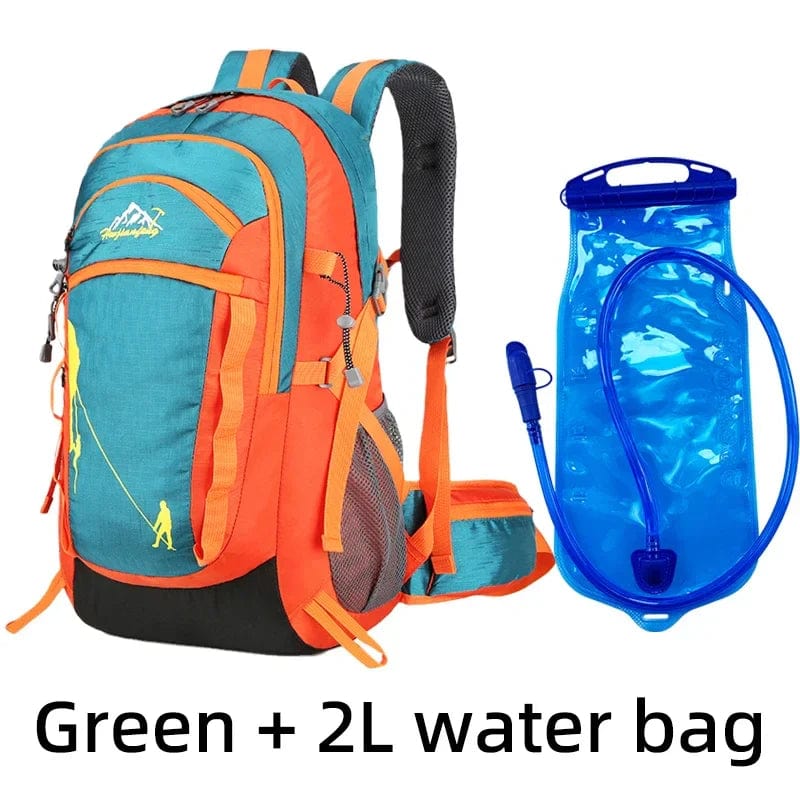 sac-voyages VERT + POCHE EAU Sac à dos petite randonnée