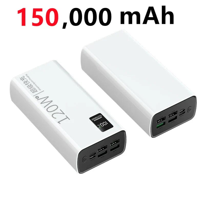 sac-voyages 120W 150 000 mAh BLANC Batterie externe 120w