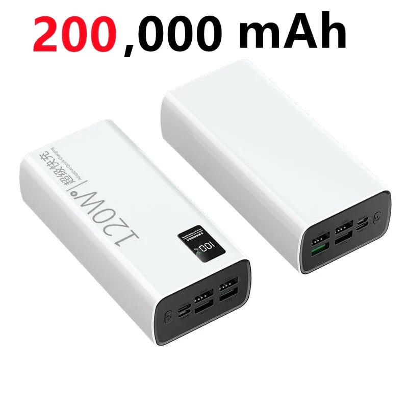 sac-voyages 120W 200 000 mAh BLANC Batterie externe 120w