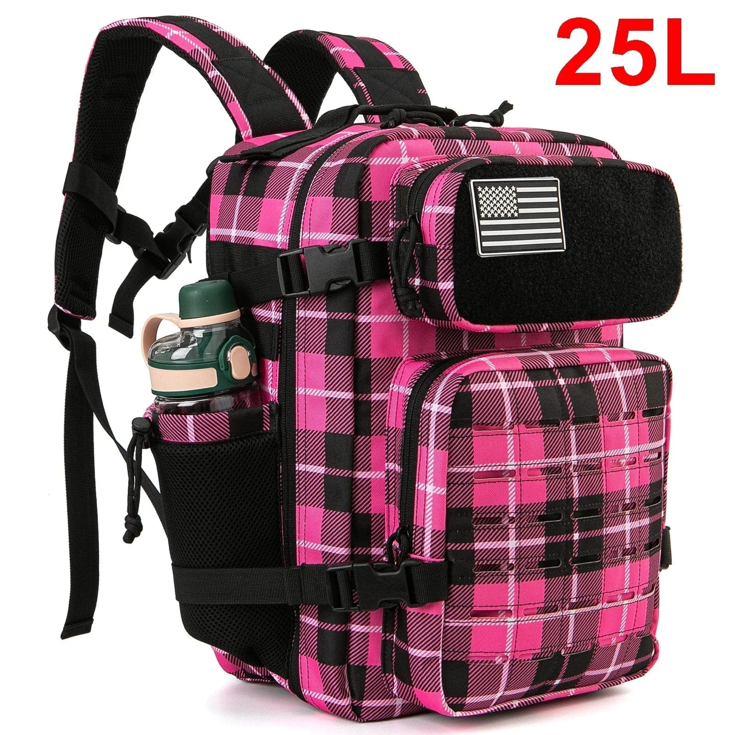 sac-voyages 25L ROSE QUADRILLÉ Sac à dos tactique 25L