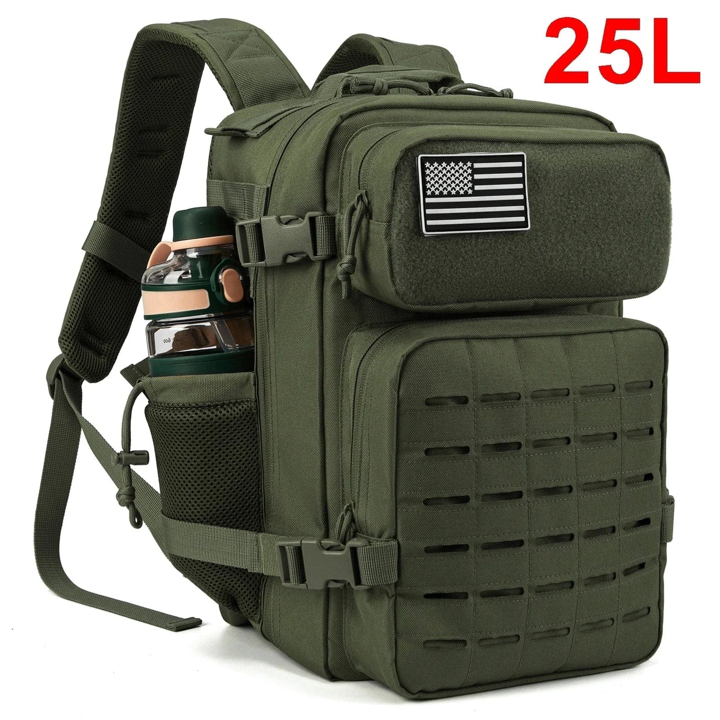 sac-voyages 25L VERT Sac à dos tactique 25L