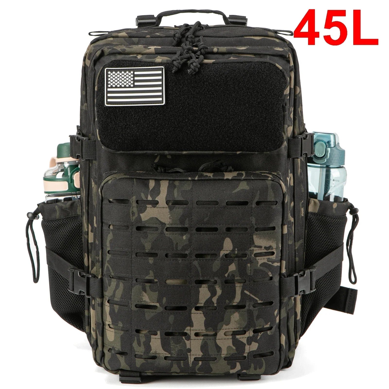 sac-voyages 45L NOIR CAMOUFLAGE Sac à dos tactique 45L