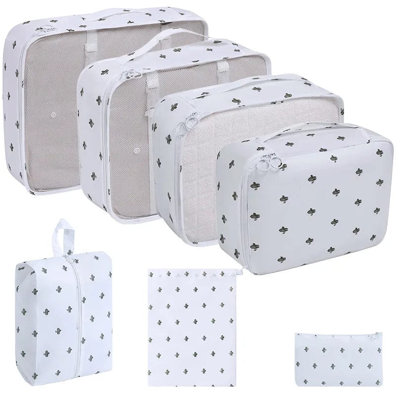 sac-voyages 7PCS-CACTUS Organiseurs de bagage