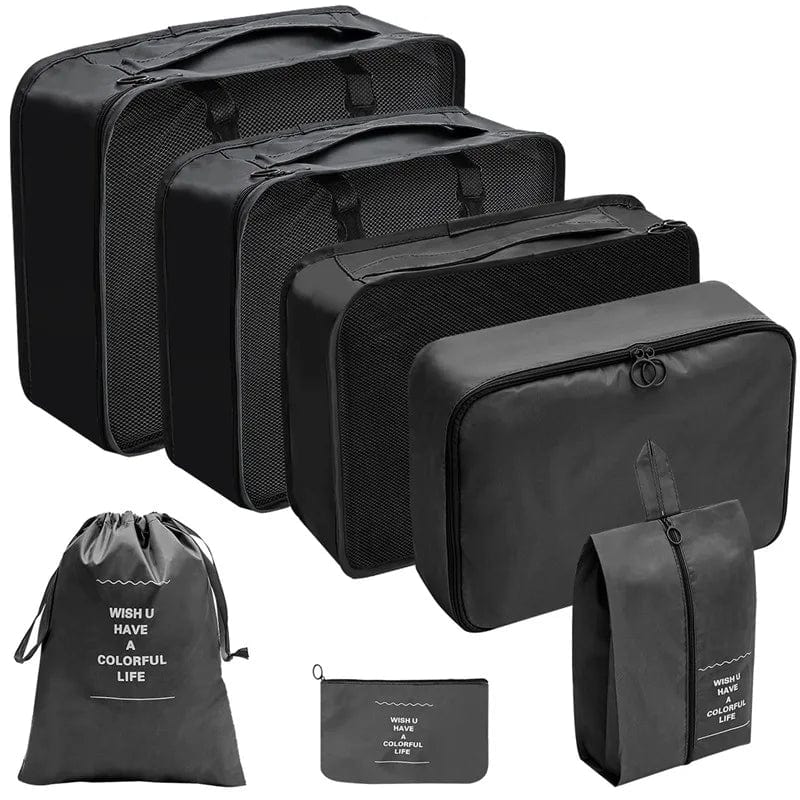 sac-voyages 7PCS-NOIR Organiseurs de bagage