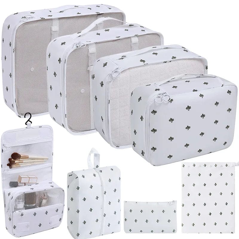 sac-voyages 8PCS-CACTUS Organiseurs de bagage