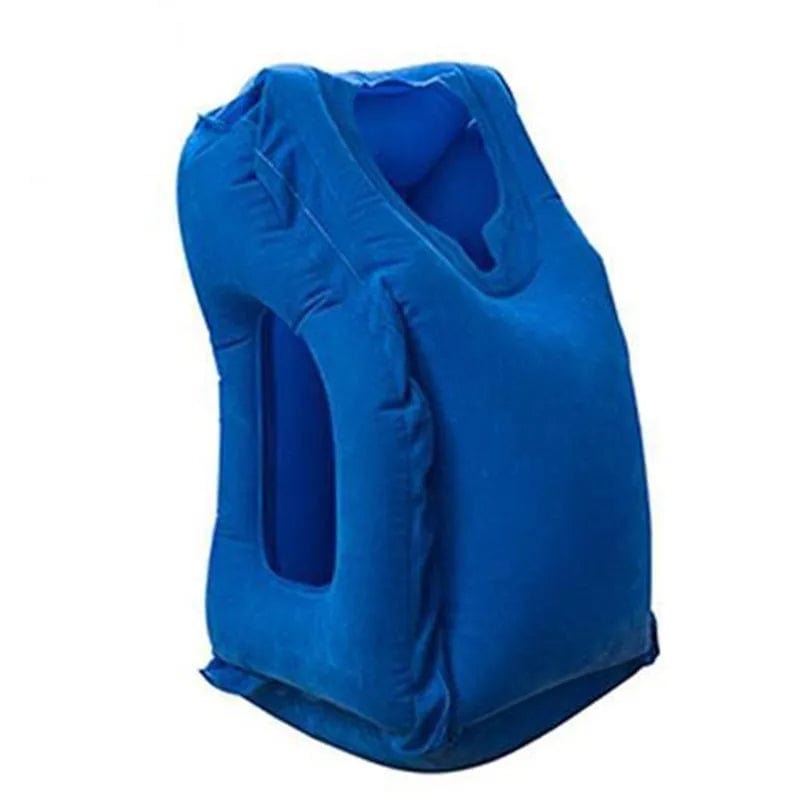 sac-voyages BLEU Coussin gonflable pour avion