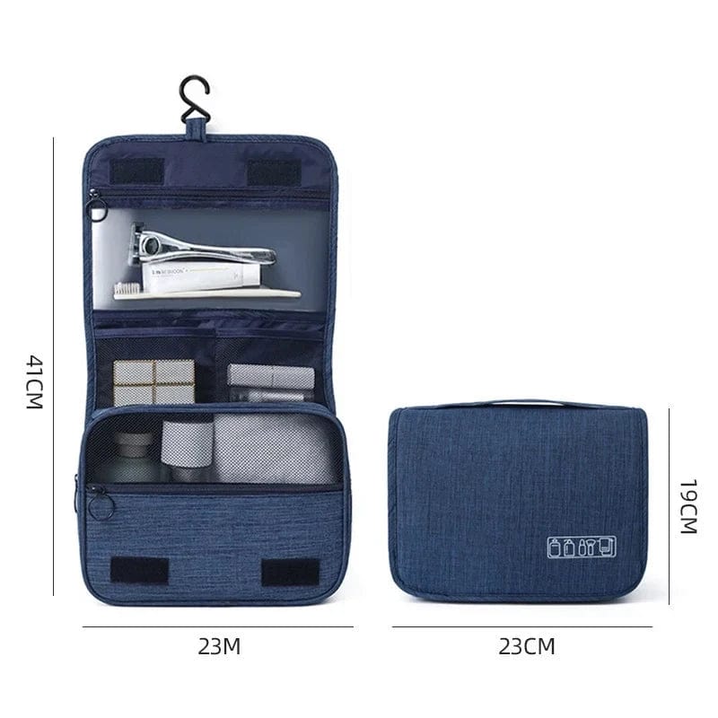 sac-voyages BLEU MARINE Trousse de toilette pliable à suspendre