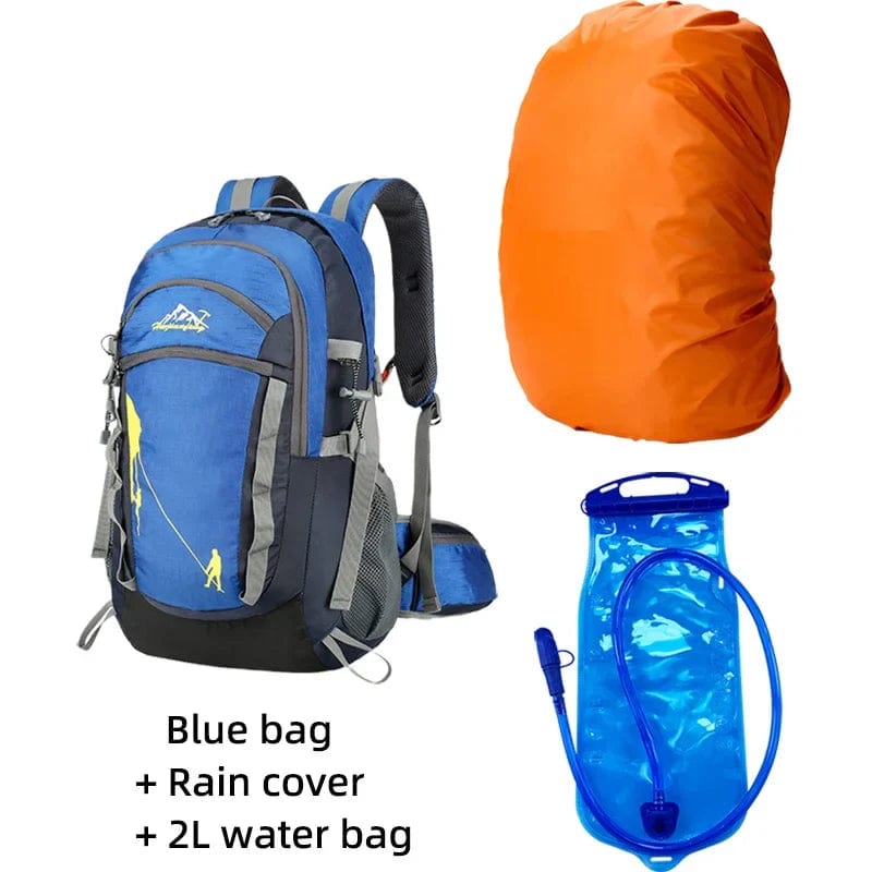 sac-voyages BLEU + PROTECTION PLUIE + POCHE EAU Sac à dos petite randonnée