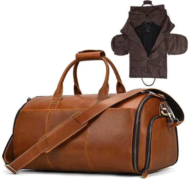 sac-voyages CAMEL Sac bandoulière homme cuir vintage