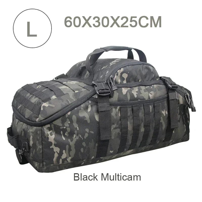 sac-voyages L CAMOUFLAGE NOIR Sac bandoulière tactique