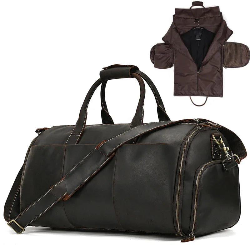 sac-voyages MARRON PATINÉ Sac bandoulière homme cuir vintage