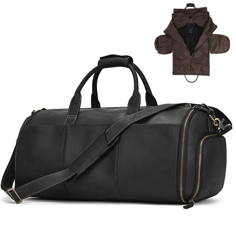 sac-voyages NOIR Sac bandoulière homme cuir vintage