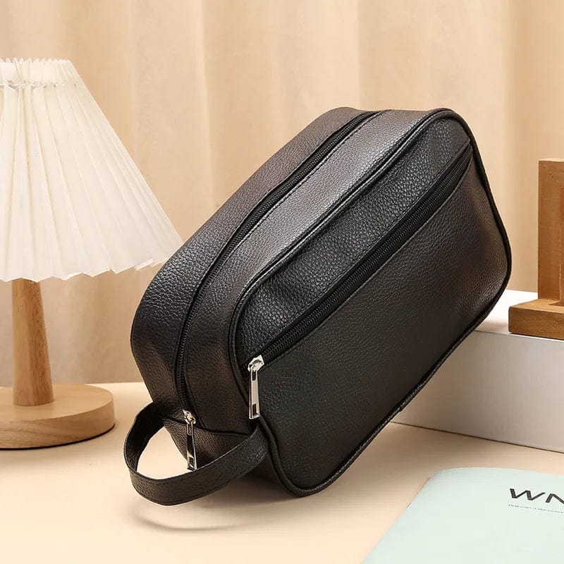 sac-voyages NOIR Trousse de toilette cuir homme