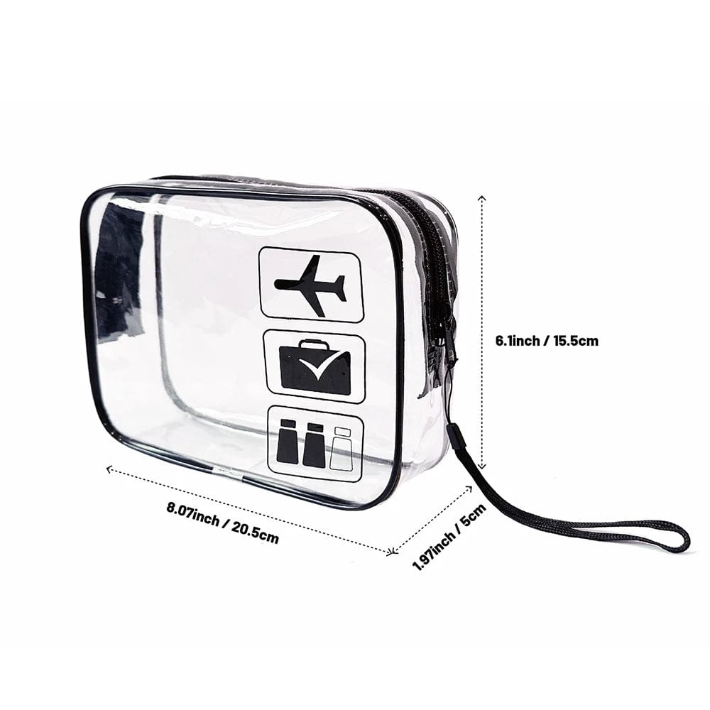 sac-voyages NOIR Trousse de toilette transparente pour avion