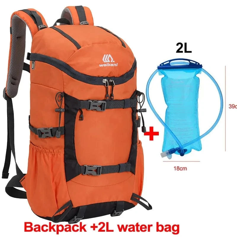 Sac-voyages ORANGE 2L Sac à dos randonnée avec poche à eau