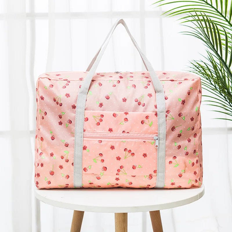 sac-voyages ROSE MOTIF CERISE Sac à main pour maman