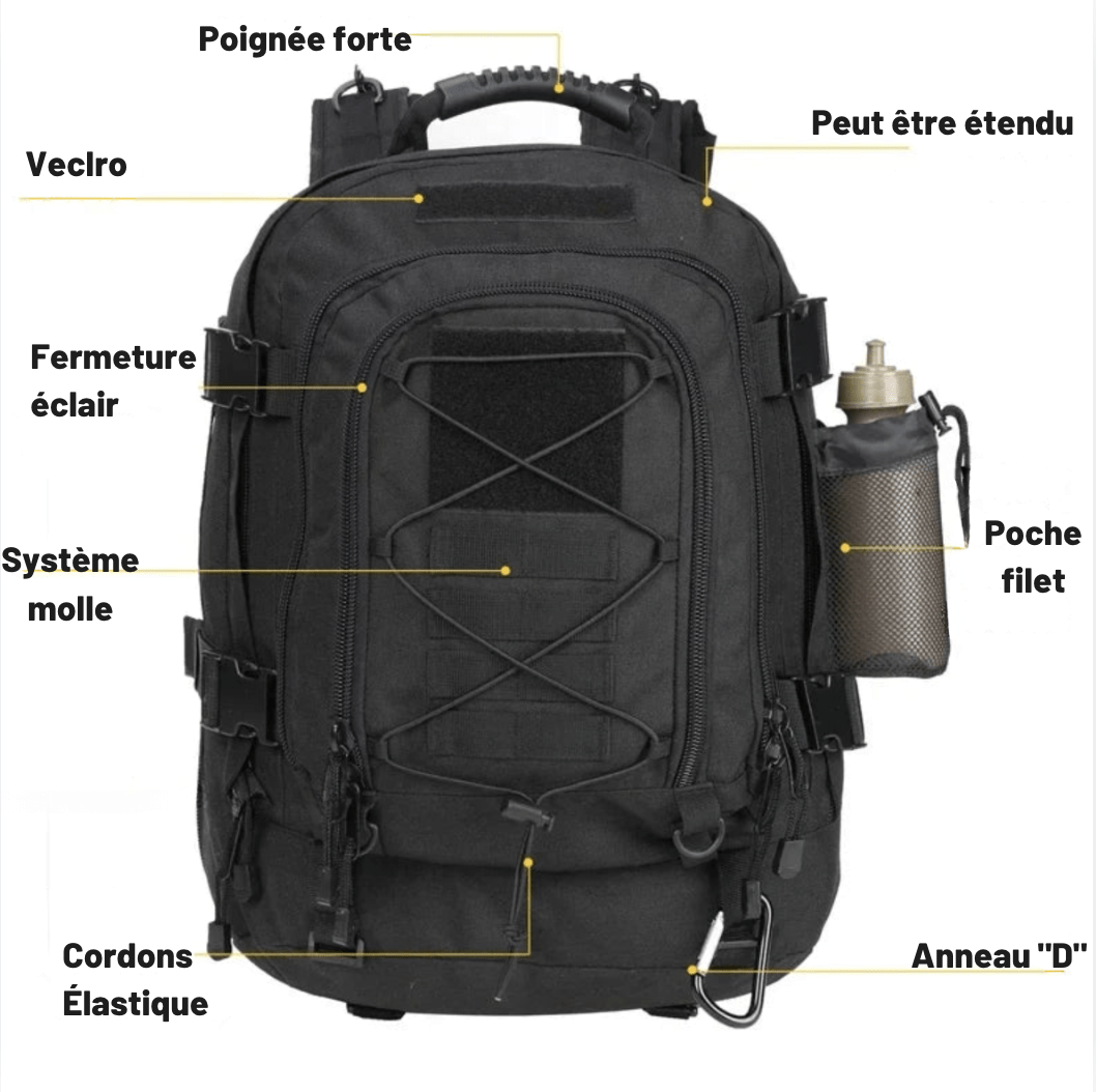 sac-voyages Sac à dos tactique 60l