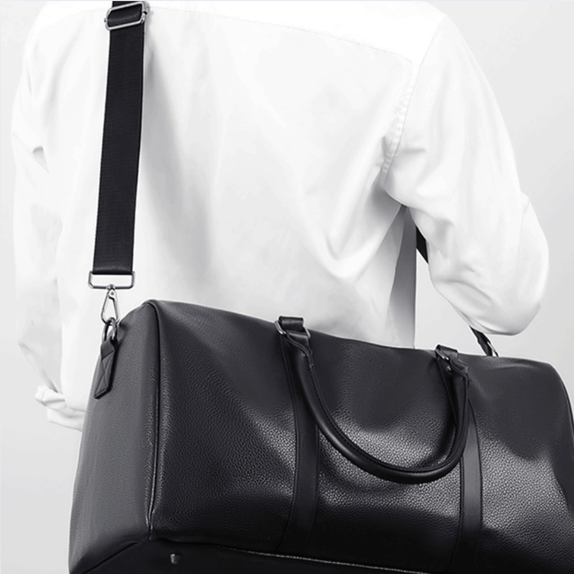 sac-voyages Sac de voyage homme cuir noir