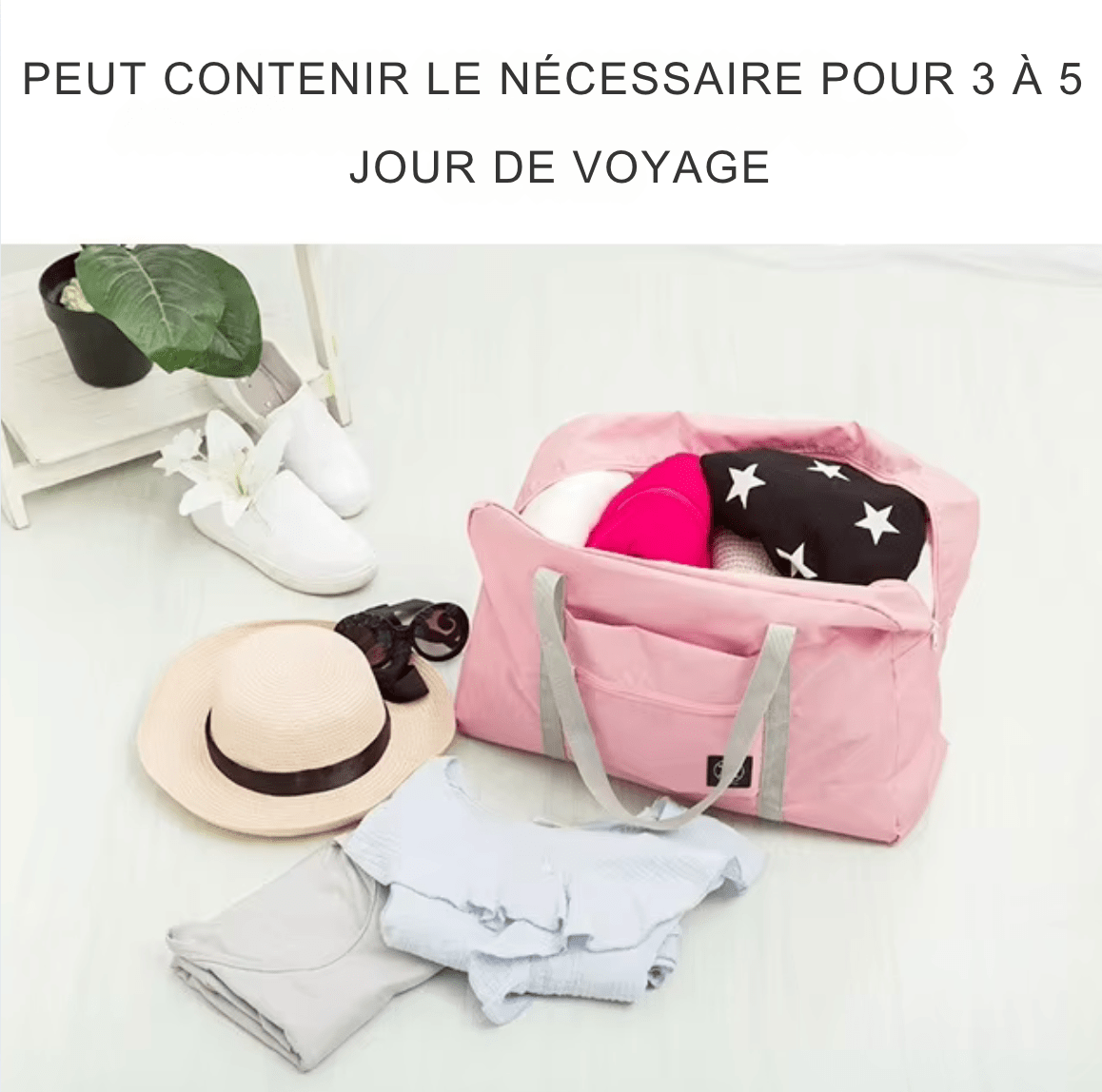 sac-voyages Sac de voyage pliable adaptable sur valise trolley