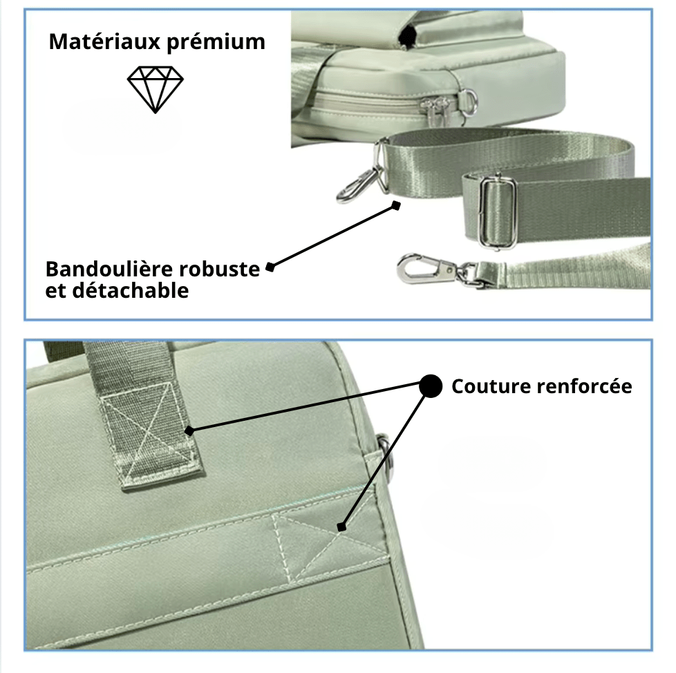 sac-voyages Sac ordinateur bandoulière femme
