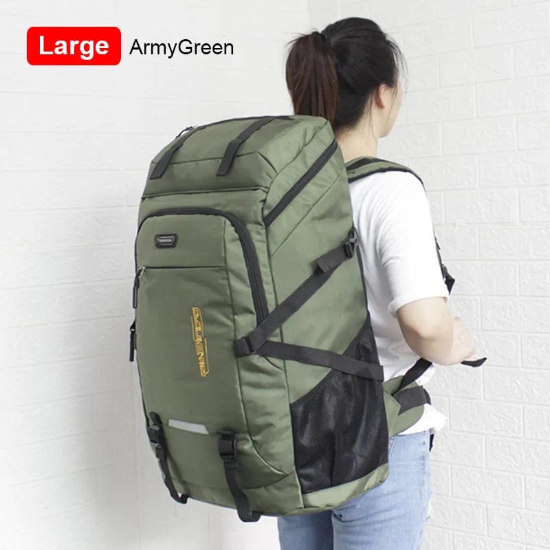 sac-voyages VERT ARMÉE 80L Gros sac à dos