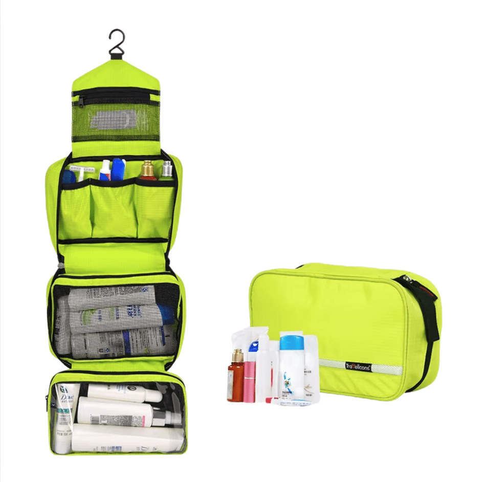 sac-voyages VERT POMME Grande trousse de toilette voyage